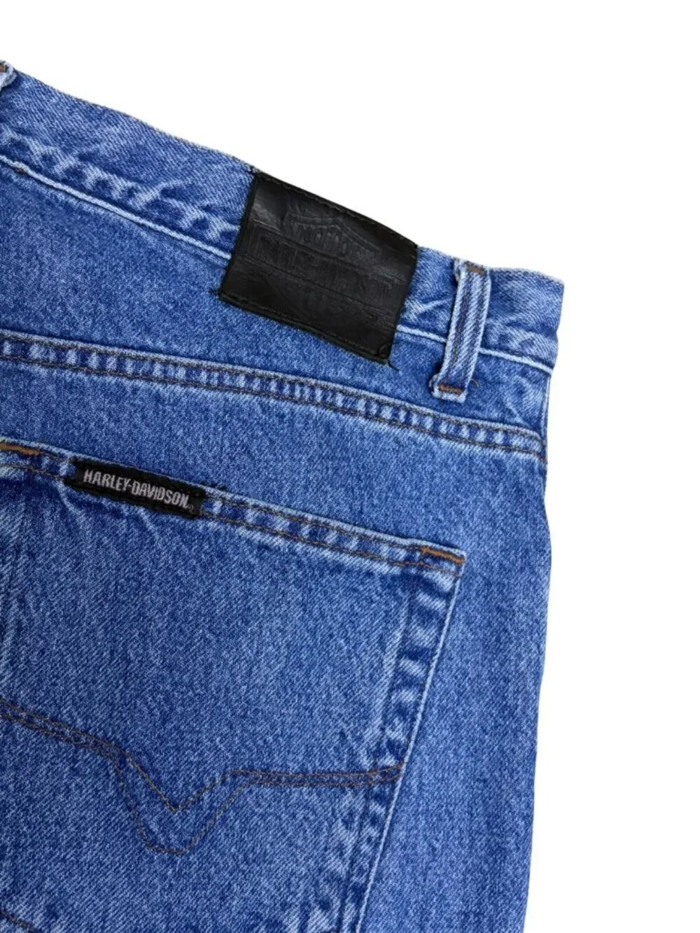 HARLEY DAVIDSON Jeans Vintage Y2K Denim Motorcycle Biker Denim Pants Mens 36x30